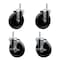 Service Caster 5 Inch Phenolic Wheel Swivel 58 Inch Threaded Stem Caster Set 2 Brakes SCC SCC-TS20S514-PHS-58212-2-TLB-2 - alternate 1